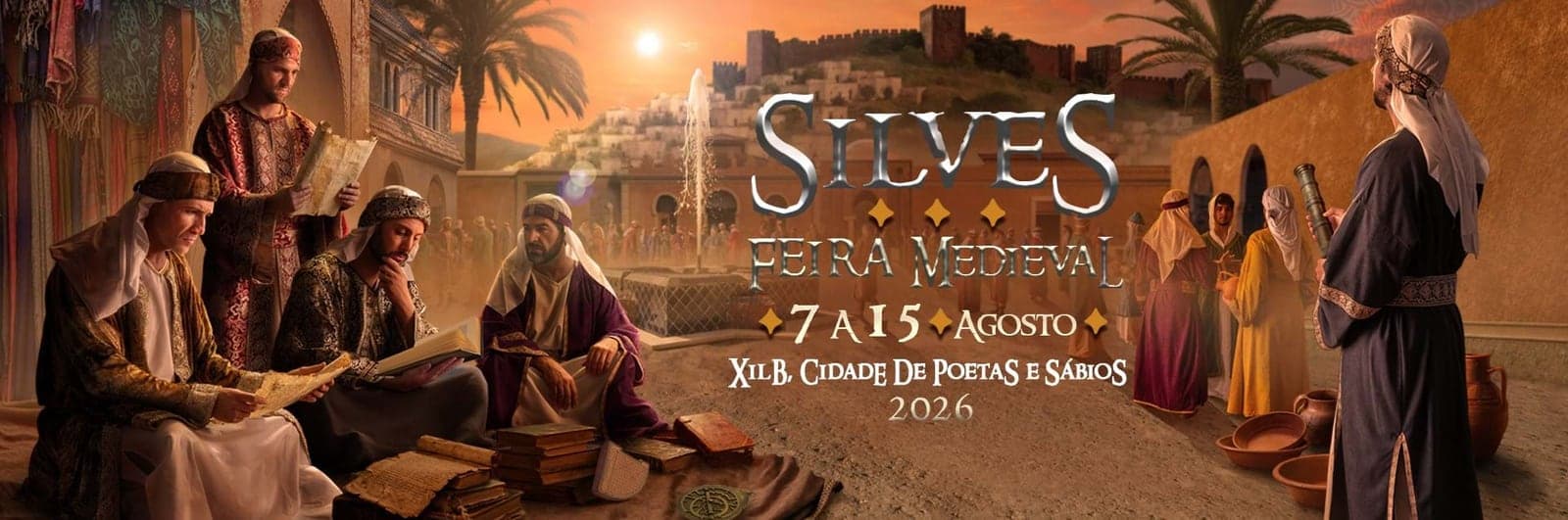 Imagem oficial da Feira Medieval de Silves 2026.