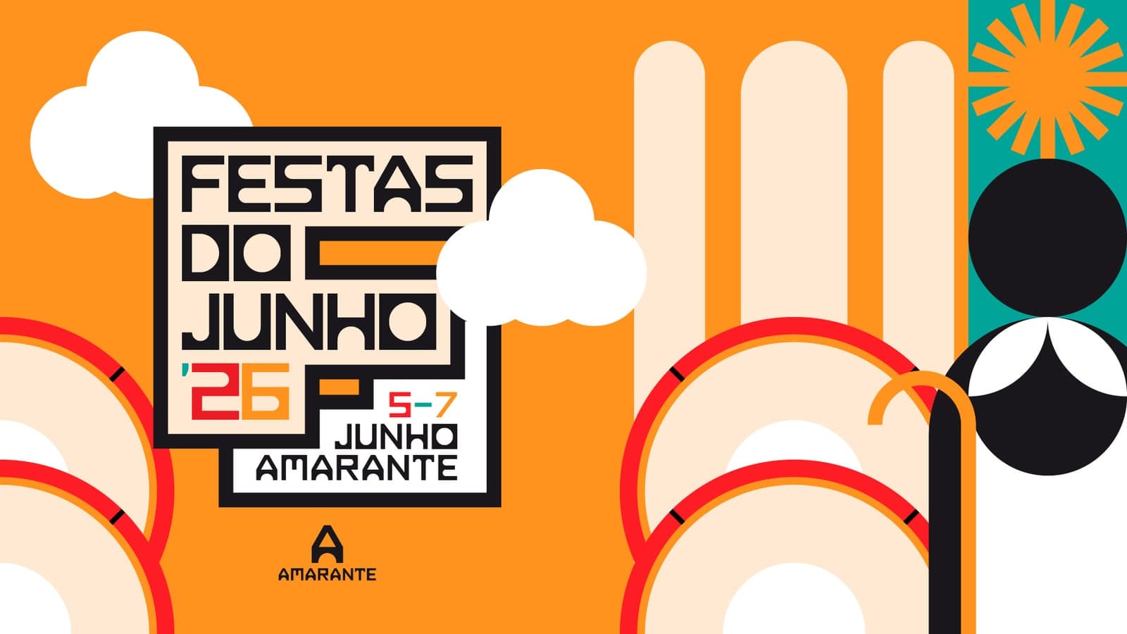 Imagem oficial das Festas do Junho 2026, em Amarante.