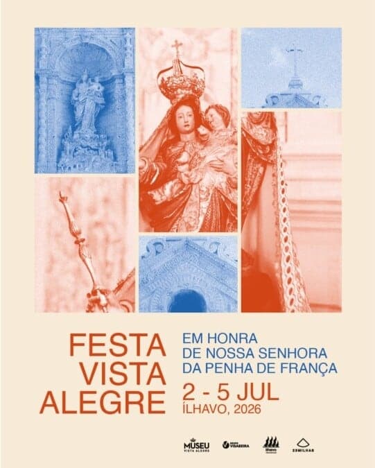 Imagem oficial das Festas da Vista Alegre em honra de Nossa Senhora da Penha de França, 2026.