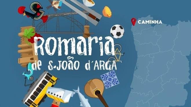 Cartaz da Romaria de São João d'Arga.