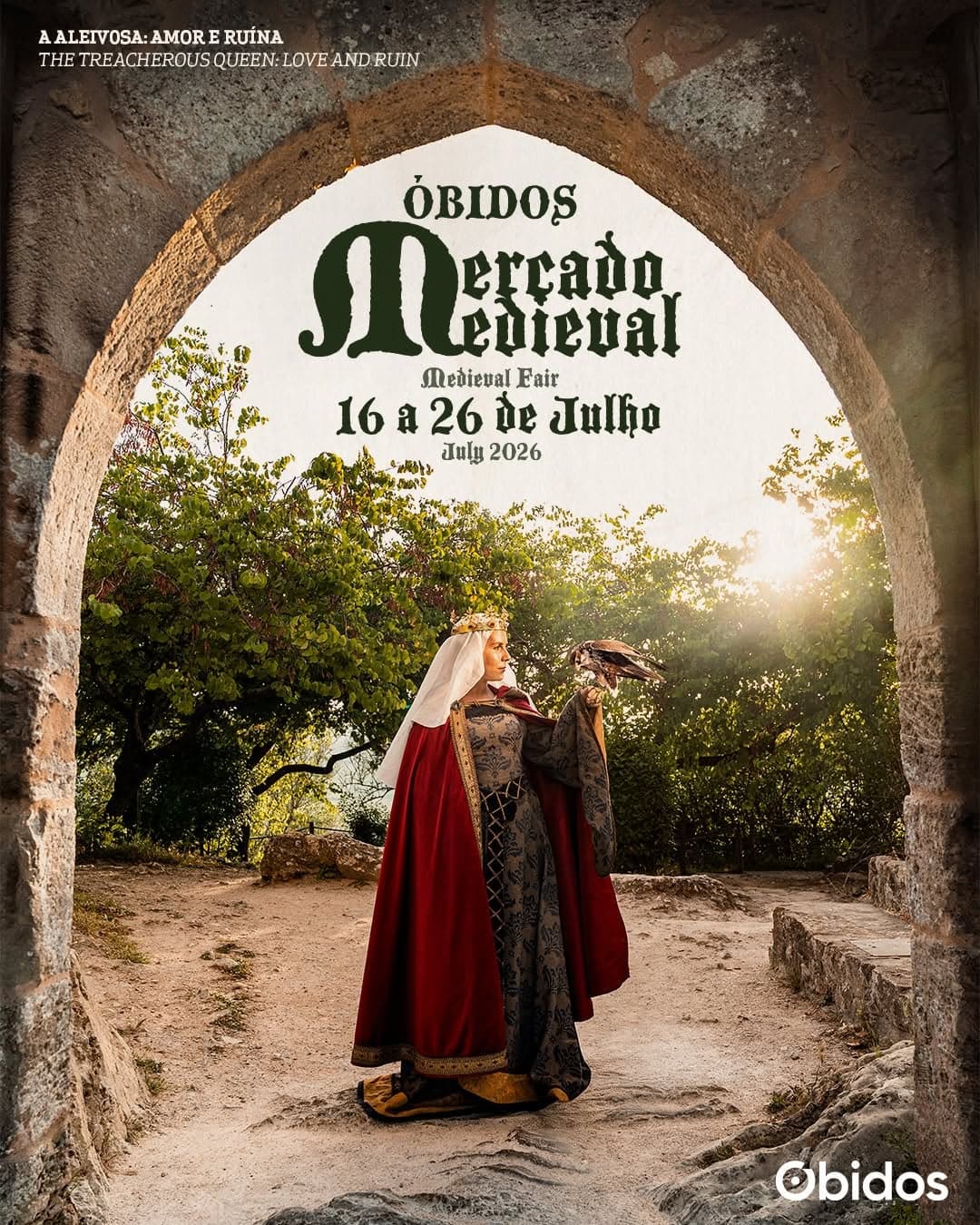 Cartaz do Mercado Medieval de Óbidos 2026.